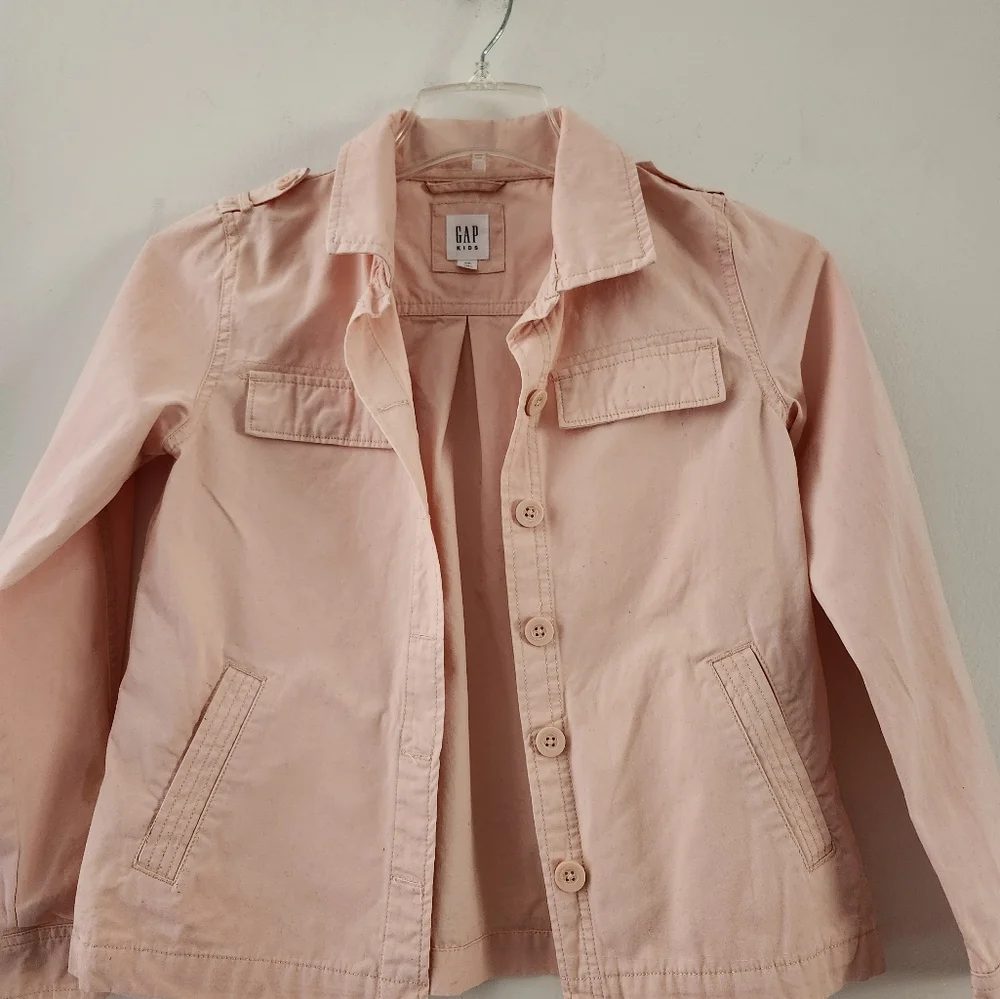 Gap Kids Long Sleeve Button-Down 100% Cotton Jacket